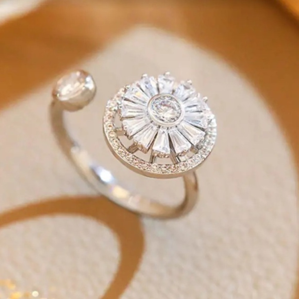 SILVER BRAS RING OS SIZE